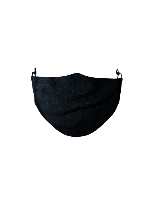 BLACK COTTON FACE MASK