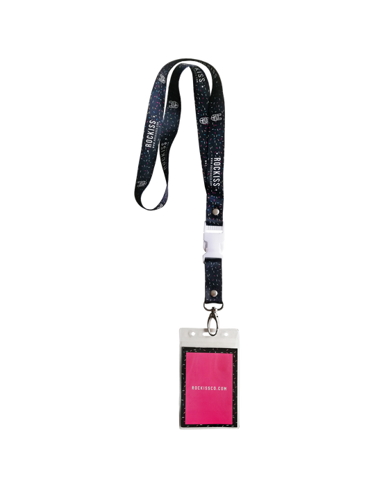 BLACK SPRINKLES LANYARD
