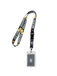 SMILEY BLACK LANYARD