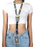 SMILEY BLACK LANYARD