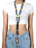 SMILEY BLACK LANYARD