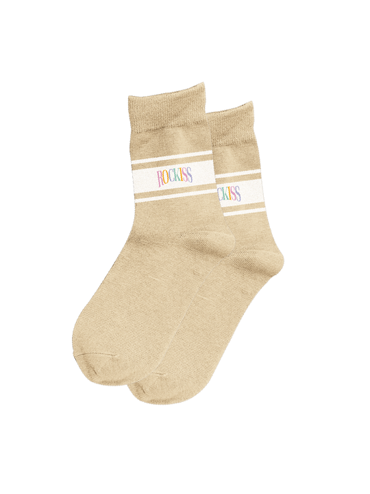 NUDE STRIPE SOCKS