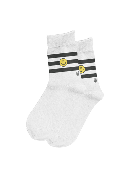 WHITE STRIPED SOCKS