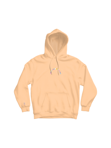 OVERSIZED PEACH SOCIALLY DISTANT HOODIE