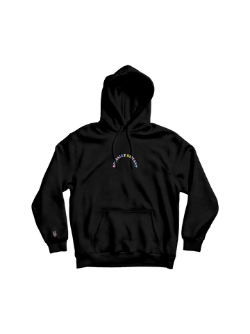 OVERSIZED BLACK SOCIALLY DISTANT HOODIE