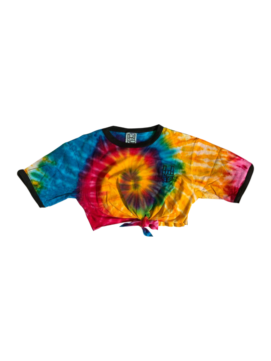 RAINBOW CREW RINGER CROP TOP