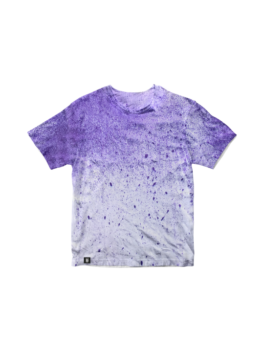 PURPLE DRIZZLE TIE DYE T-SHIRT